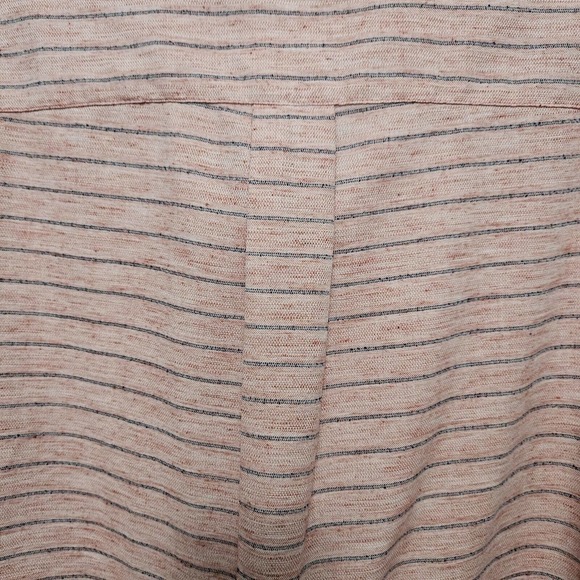 Rowm Short sleeve Buttoned down Mens Shirt XLarge Red Heathered w Blue Stripe LN - Picture 4 of 8